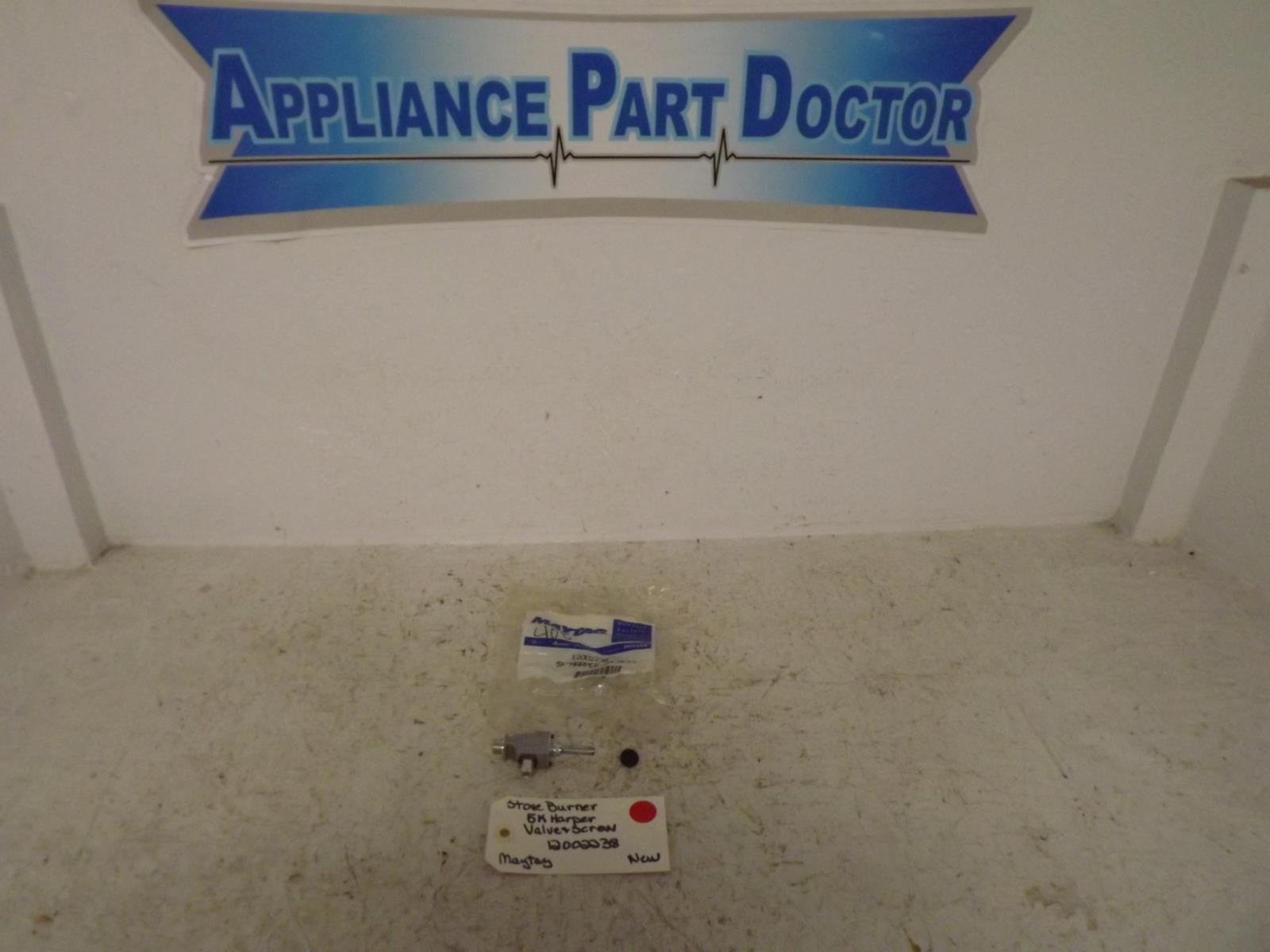 Maytag Stove 12002238 Burner 5K Harper Valve & Screw New Maytag Stove 12002238 Burner 5K Harper Valve & Screw New